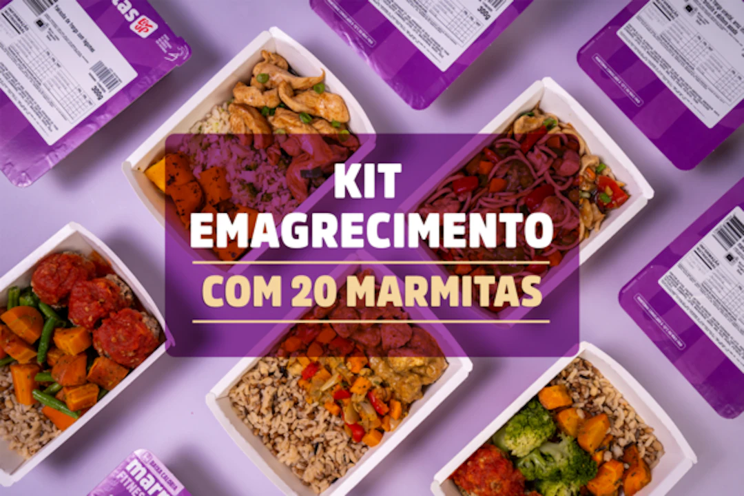 Kit 20 marmitas baixa caloria