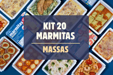  Kit 20 marmitas massas 