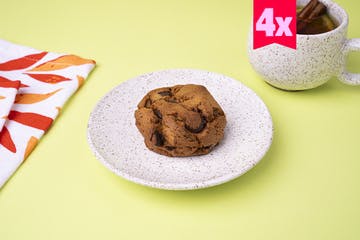 4 Cookies com gotas de chocolate 70% cacau