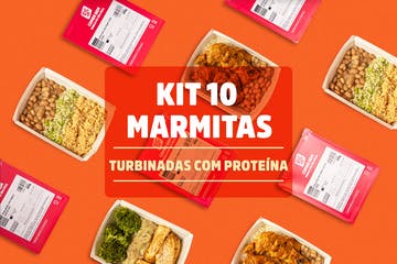 Kit 10 marmitas turbinadas com proteína (370g)