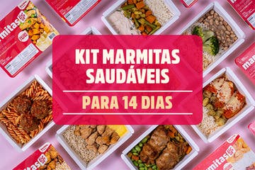 Kit 14 marmitas saudáveis