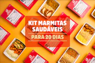 Kit 20 Marmitas Saudáveis
