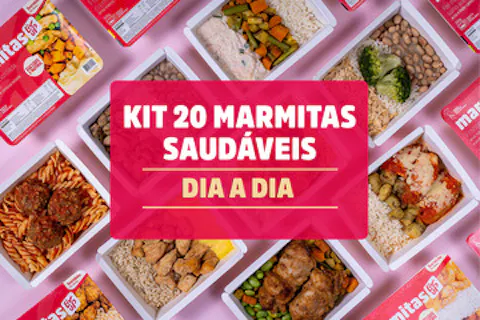 Kit 20 Marmitas Saudáveis