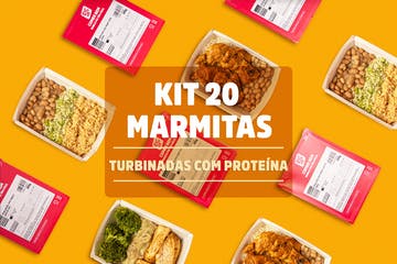 Kit 20 marmitas turbinadas com proteína (370g)
