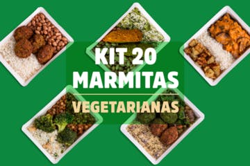 Kit 20 marmitas vegetarianas