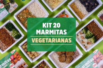 Kit 20 marmitas vegetarianas