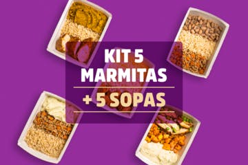 Kit 5 marmitas + 5 sopas