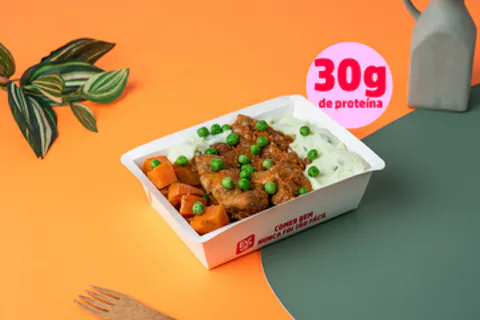 Coxa com ervilha, purê de batata e cenoura 370g