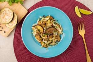 Berinjela com Salsinha