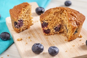 Bolinho de blueberry