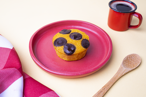 Bolinho de cenoura com gotas de chocolate 70% cacau
