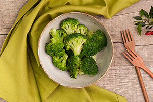 Brócolis no vapor