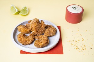 Camarão Empanado Assado