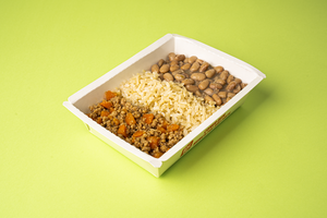Carne Moída, Arroz Integral e Feijão Carioca