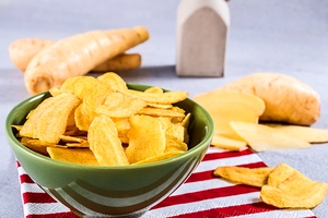 Chips de mandioquinha