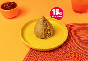 Coxinha proteica de frango com abóbora