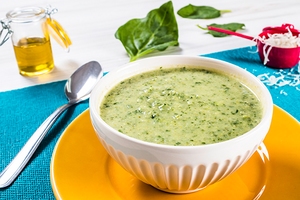 Creme de espinafre e brócolis