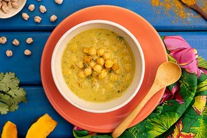 Curry de grão de bico com legumes da Bela Gil
