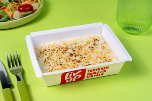 Escondidinho de lentilha com purê de batata