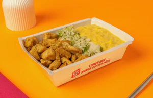 Frango, arroz com brócolis e creme de milho - 370g