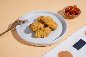 Frango Croc Low Carb com Amêndoas e Parmesão