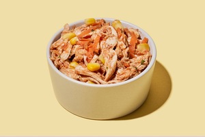 Frango desfiado com milho 