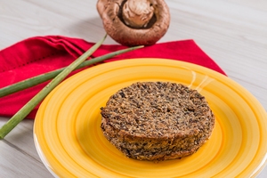 Hambúrguer de Portobello com batata