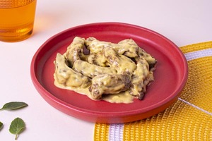 Iscas de filé mignon ao molho mostarda 