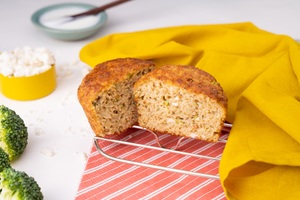 Muffin de ricota e brócolis