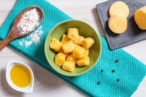 Nhoque de mandioquinha