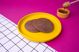 Panqueca de aveia, banana e canela