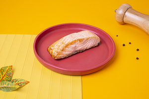 Posta de salmão assado